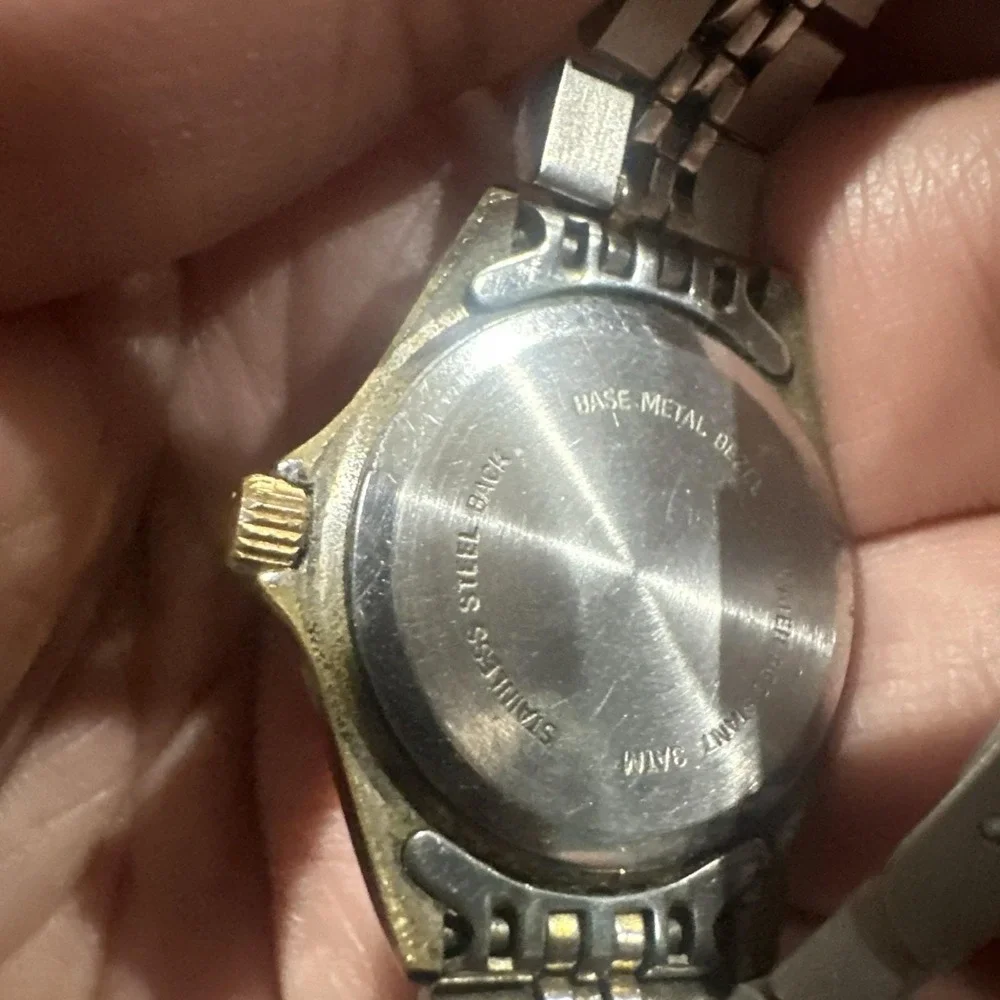 Works Vintage Benrus Moon Phase Womens Watch 25MM Two‎ Tone Band Fit 7in - Read
